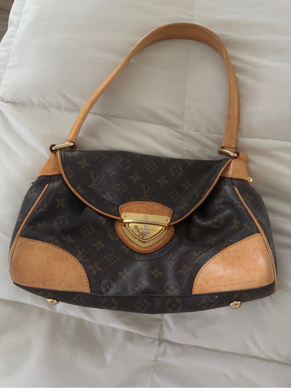 Brown Monogram Canvas Shoulder Bag